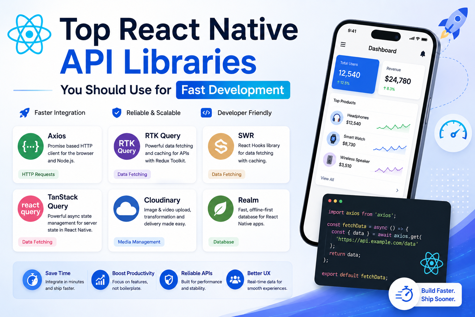 best api libraries react native comparison axios fetch react query