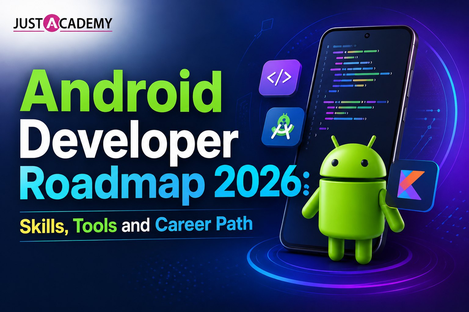 android developer working on android studio roadmap for mobile application development in 2026
