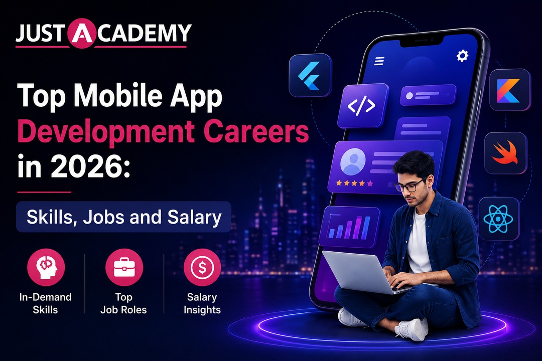 Mobile app developer working on Android and iOS app development career in 2026