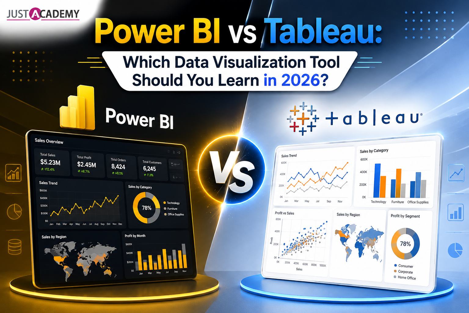 Power BI vs Tableau comparison for data analysts in 2026