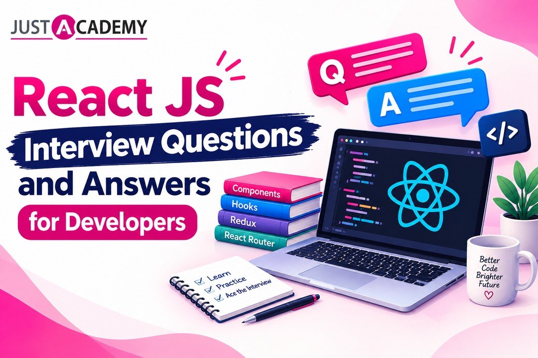 Delhi developer practising react js interview questions and answers in a live interactive instructor led session