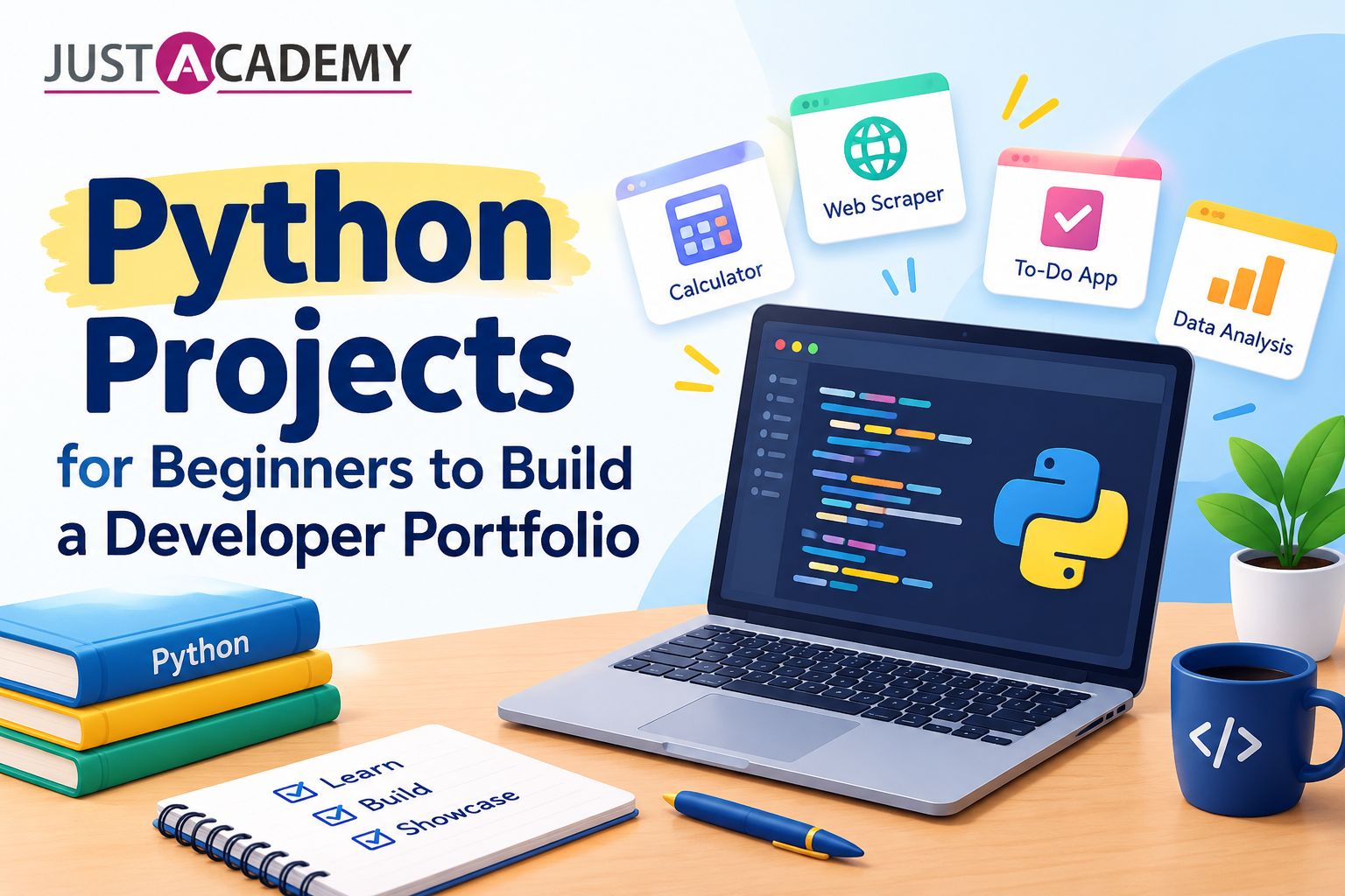 Delhi beginner working on a Python project on a laptop during a live interactive instructor led session