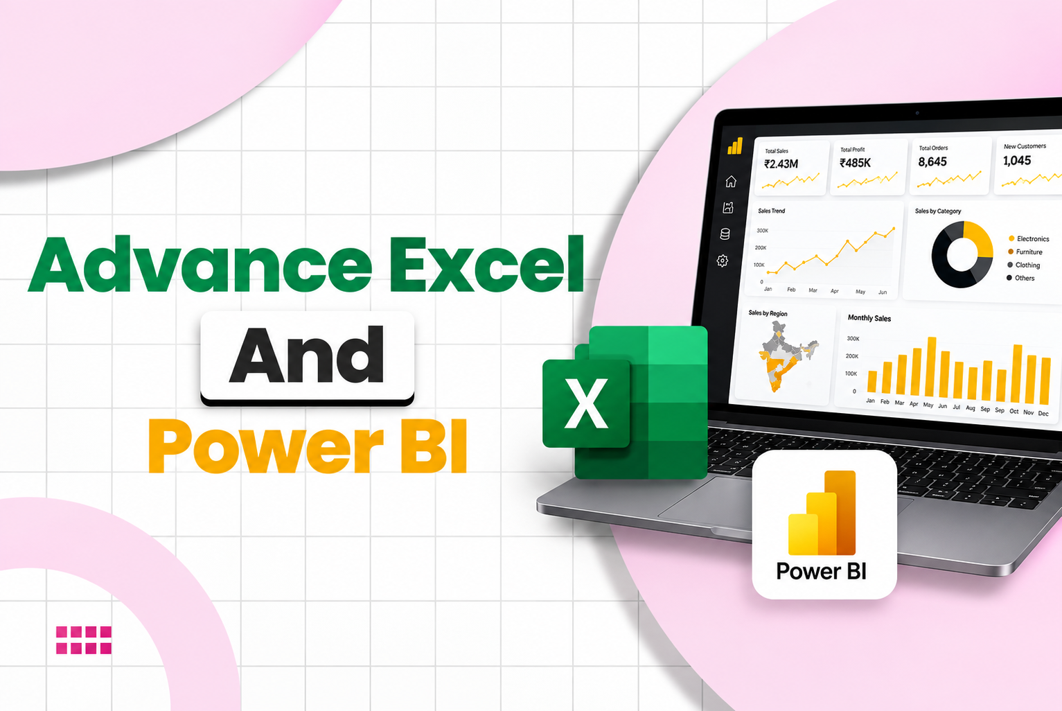 Advanced Excel and Power BI Training with Live Sessions and Placement Assistance