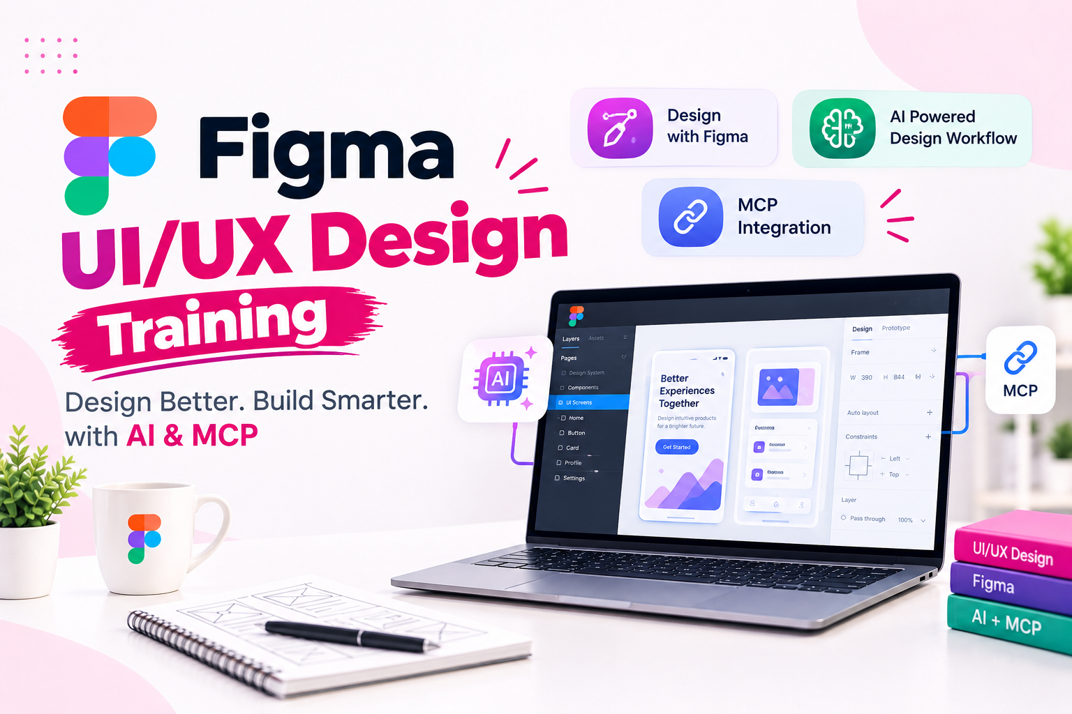 Figma UI/UX Design Training with AI and MCP – Live Online Sessions, Practical Projects and Placement Assistance at JustAcademy