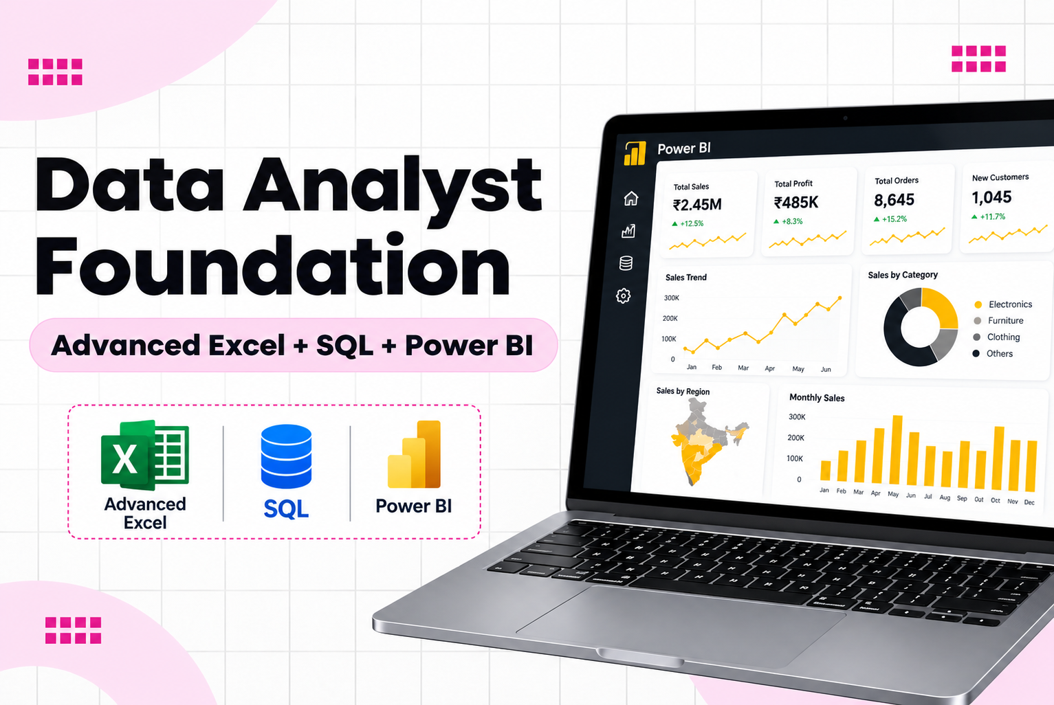 Data Analyst Foundation – Advanced Excel, SQL & Power BI in Borivali